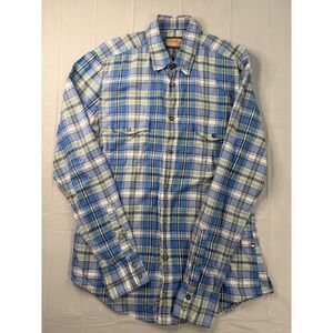 Hugo Boss long-sleeve plaid button-up shirt size Small